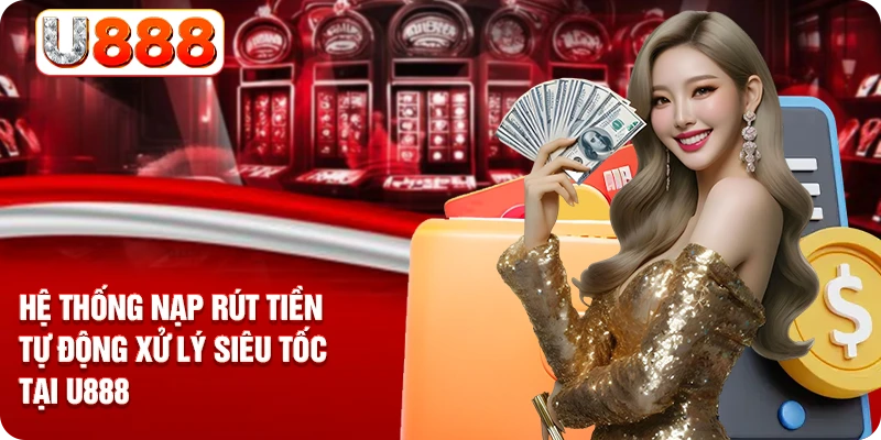 Hệ thống nạp rút tiền tự động xử lý siêu tốc tại U888